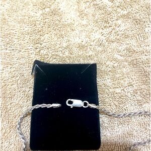 Sterling Silver chain.